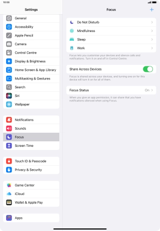 Press Do Not Disturb.