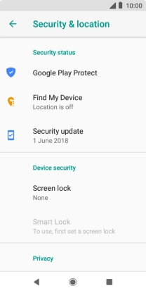 Press the Home key to return to the home screen.