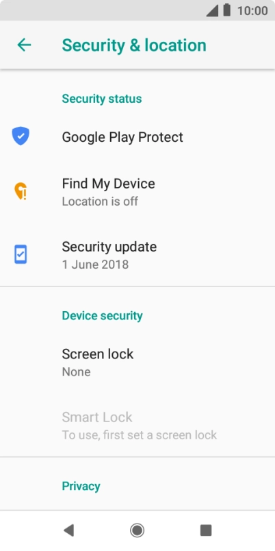 Press the Home key to return to the home screen.