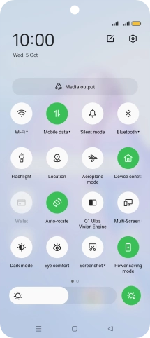 Press the Home key to return to the home screen.