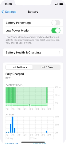 Slide your finger upwards starting from the bottom of the screen to return to the home screen.