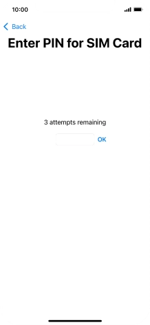 If your SIM is locked, key in your PIN and press OK.