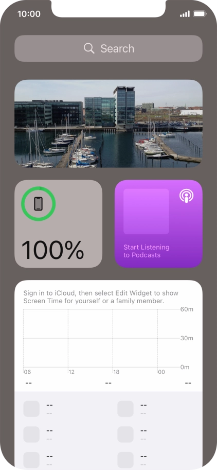 Slide your finger upwards on the screen.