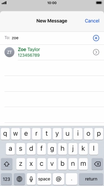 Press the required contact.