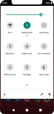 Press the settings icon.