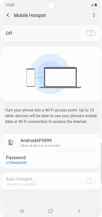 Press the menu icon.