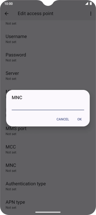 Key in 03 and press OK.