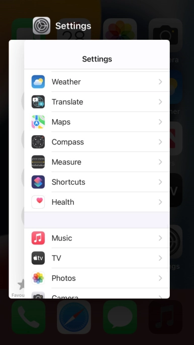 Slide upwards on the required application to end it.
