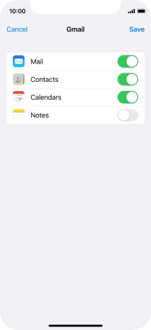 If this screen is displayed, you email account has been recognised and set up automatically. Follow the instructions on the screen to key in more information and finish setting up your phone.