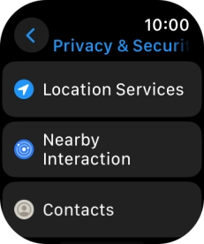 Press Location Services.
