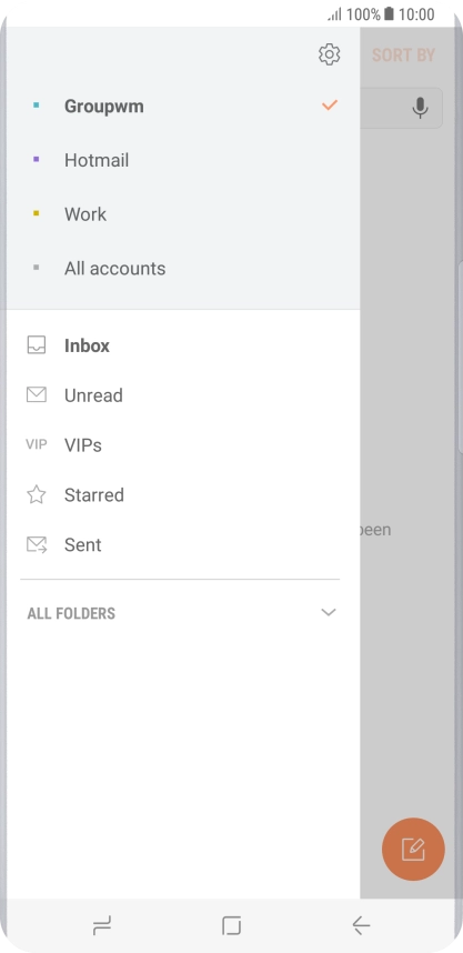 Press the settings icon.