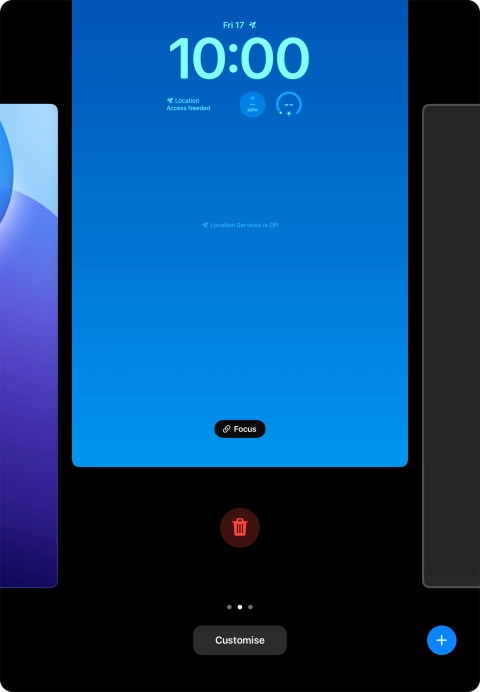 Press the delete icon.