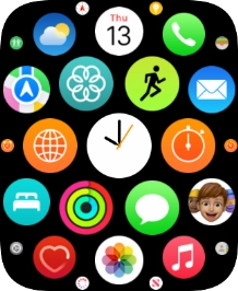 Press the message icon.