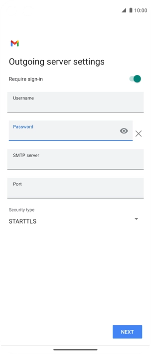 Press the field below 