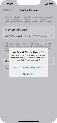 If Wi-Fi is turned off, press Turn on Wi-Fi and Bluetooth.