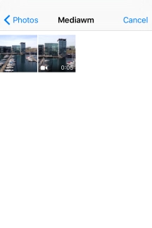 Press the required picture or video clip.