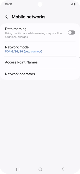 Press Access Point Names.