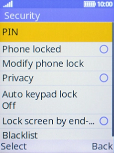 Select Phone locked.