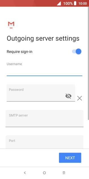 Press the field below 