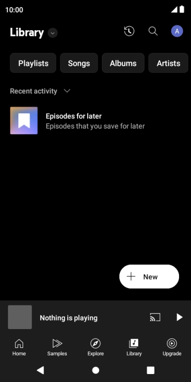 Press the drop down list.