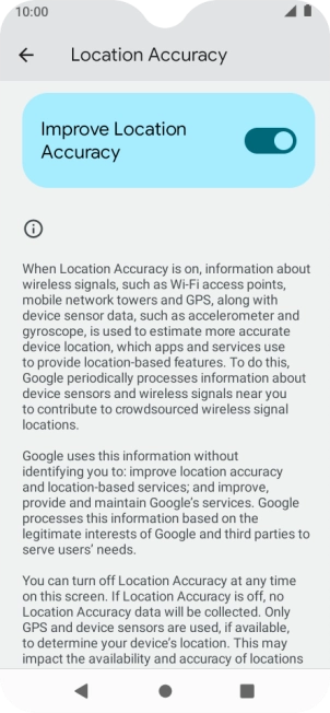 If you press the indicator next to 