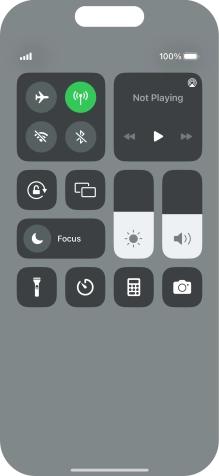 Press the flight mode icon to turn the function on or off.