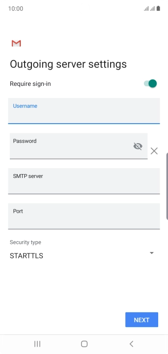Press the field below 