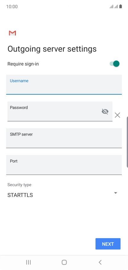 Press the field below 