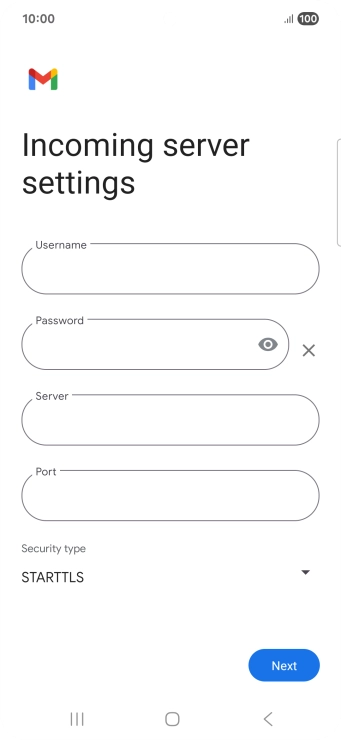 Press the field below 