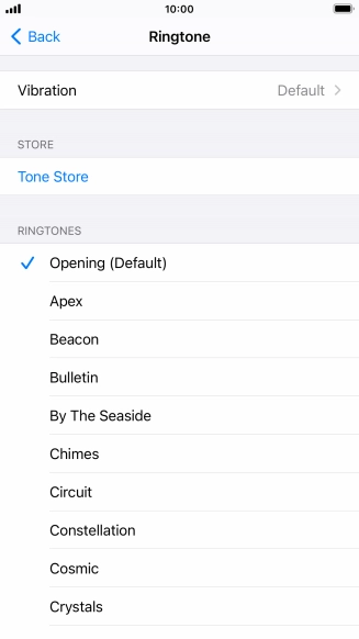 Press the required ring tones to hear them.