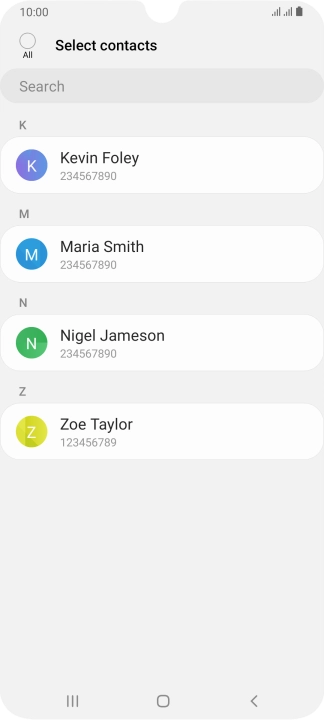 Press the field above 