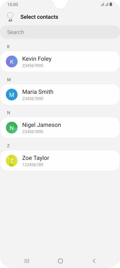 Press the field above 