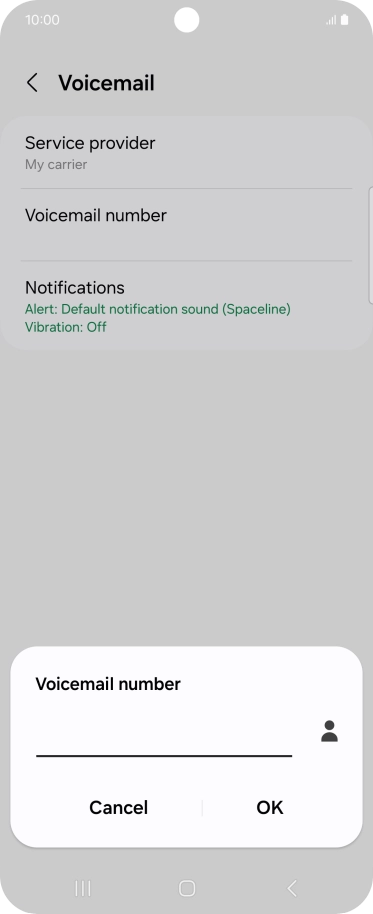 Key in +61414121121 and press OK.