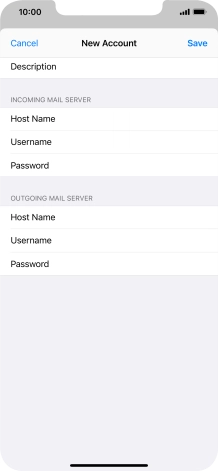 Press Save. Your email account has now been set up. To select more settings for incoming and outgoing server, proceed with the following steps.