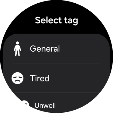 Press the required setting.