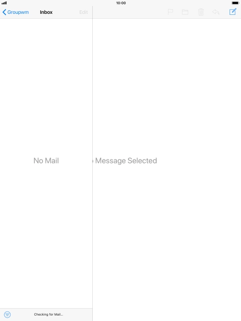 Press the new email message icon.
