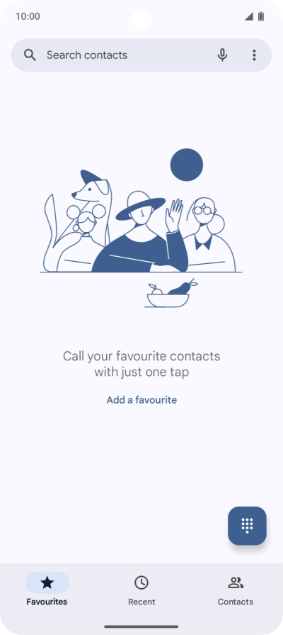 Press the menu icon.
