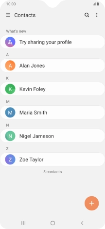 Slide your finger right starting from the left side of the screen.
