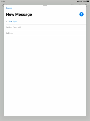 Press Subject: and key in the required subject.
