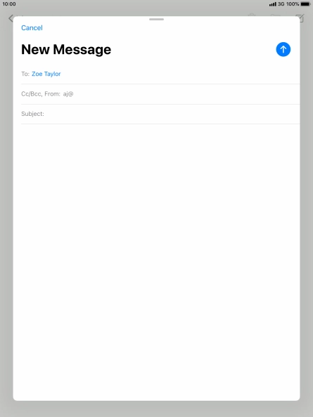 Press Subject: and key in the required subject.