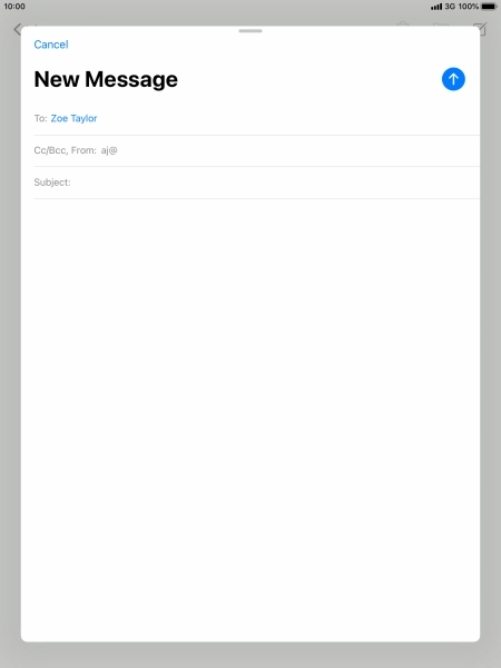 Press Subject: and key in the required subject.