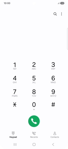 Press the menu icon.