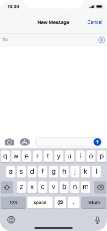 Press To and key in the first letters of the recipient's name.