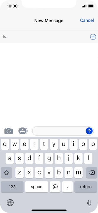 Press To and key in the first letters of the recipient's name.