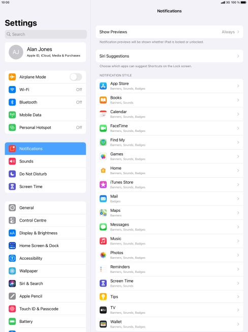 Press Show Previews.