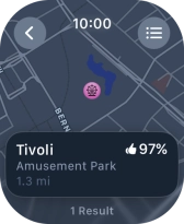 Press the required destination.