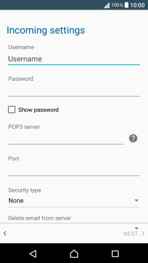 Press the field below 