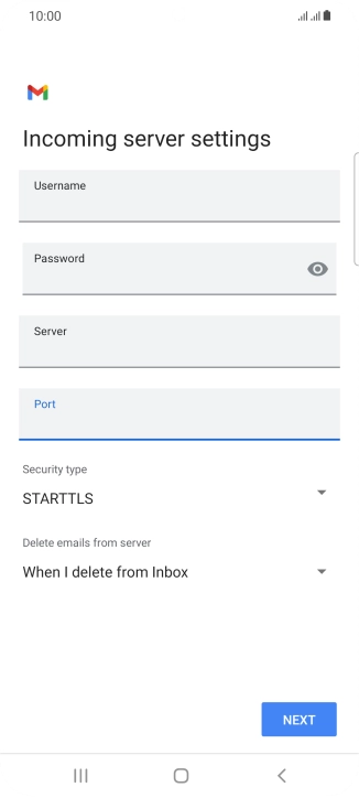 Press the drop down list below 