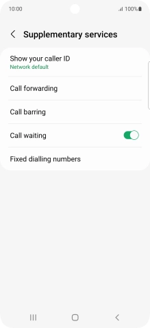 Press Call forwarding.