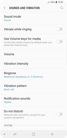 Press the Home key to return to the home screen.